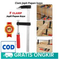 Gambar Klem Penjepit Papan Kayu Kaca Jepit F Clamp Alat Press Perkakas Tukang - Heavy Duty Catok Jepitan Clam Clem Pres Klip Uk 80x200mm Menjepit Gagang Wood Working Serbaguna Multifungsi Bekakas Tangan Pertukangan Profesional Woodworking Kualitas Terbaik Awet dari itpro.207 undefined 1 Tokopedia