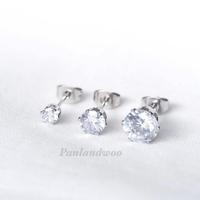 Gambar Anting Tusuk Titanium Wanita Solitaire by Panlandwoo - Elegan Earrings - Rose Gold, 0.4 cm dari Panlandwoo undefined 5 Tokopedia