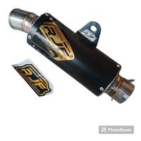 Gambar SLINCER KNALPOT RACING BULAT 20CM BLACK COUTING ORIGINAL RJF INLET 38MM NOT CLD PROLINER DOS DSM - SARANGAN FULL dari RJF RACING MUFFLER undefined 3 Tokopedia