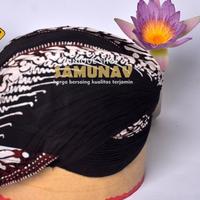 Gambar Blangkon Jawa Gaya Jogja Mataram Halus Motif Kumiter tanpa Sidangan Batik Cap - 6 dari toko samunav undefined 1 Tokopedia