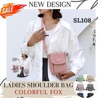 Gambar TAS SELEMPANG MINI HP COLORFUL FOX WANITA SLING BAG KECIL CEWEK NILON ANTI AIR KOREAN NYLON WATERPROOF MURAH CFX SL108 - KHAKI dari LEVEL UP COLLECTION_NEW undefined 3 Tokopedia