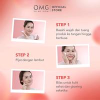 Gambar OMG Oh My Glow Peach Glowing Bright Booster  Face Wash - Sabun Pembersih Wajah - 50 ml (kecil) dari Nursyakila Kosmetik undefined 5 Tokopedia