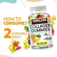 Gambar KIRKLAND Vitamins 2 Pack Hydrolyzed Collagen Gummies dengan Vitamin C, Zinc & Biotin, 200 mg - 60 Gummies dari AISYAH AZHRI KANAYA DIVIE undefined 3 Tokopedia