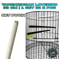 Gambar TANGKRINGAN LOVEBIRD BAHAN PLASTIK TEBAL PANJANG 33CM SET COKLAT | TANGKRINGAN SANGKAR KANDANG BURUNG LOVEBIRD KENARI PARKIT - Putih dari SANGKAR BURUNG MURAH undefined 5 Tokopedia