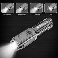 Gambar Senter Mini Led Super Terang / Senter Led Zoom Cas USB High Power Baterai 18650 dari LED Smart Home undefined 5 Tokopedia