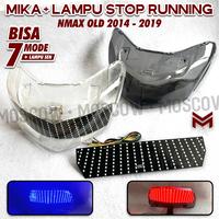 Gambar LAMPU STOP LED RUNNING 7 MODE + SEN SEIN NMAX OLD MIKA STOPLAMP LAMP SMOKE BENING YAMAHA N-NMAX LAMA 2014 2015 2016 2017 2018 2019 LAMPU REM LED RUNING NMAX FLASH KEDIP OTOMATIS MANUAL LAMPU BELAKANG - BIRU dari MOSCOW PART LED_NEW undefined 1 Tokopedia