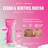Gambar NEW! Emina Niacinamide Oxy Ceramide Brightening Face Wash 50ml 100ml - Sabun Muka Cerah, Glowing, Perbaiki Skin Barrier, Mengontrol Minyak Sebum, Lembab Tanpa Ketarik, Anti Kusam, Cocok untuk semua jenis kulit - Bright Stuff - Full Size 100ml dari eminacosmetics undefined 1 Tokopedia