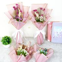 Gambar Buket Bunga Kering / Bouqeut Flower handmade aesthetic - buket 1 - palem,candy,TL-pink,bunga pink dari Hopedekorasi undefined 1 Tokopedia