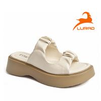Gambar LURAD  Sandal Wanita Sandal Lebaran Sandal Kasual Fashionable Korean Sendal Toe Thong Round Toe Open Toe Square Toe Pointed Toe Tanpa Hak Karet WL112 Cewek - HITAM, 37 dari LURAD SHOES undefined 1 Tokopedia