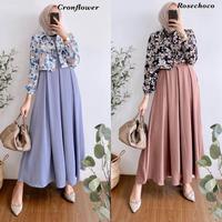 Gambar Rinara Dress Set Outer Gamis Terbaru 2 in 1 Set Airflow Muslim - Rose Choco, Satu Ukuran dari BATIK ANAM JAYA_NEW undefined 5 Tokopedia