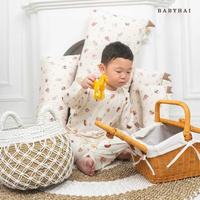 Gambar BABY HAI Baju Tidur Bayi Anak Tencel Set Setelan Panjang - Jurassic Blue, S dari Palem Baby and Kids Shop undefined 4 Tokopedia