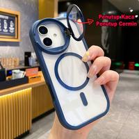 Gambar [ Kaca Penutup Kamera Tertutup sepenuhnya] 16PLUS Pink Premium Soft Case with Magsafe Folding Stand Silicone Casing For iPhone 16 11 12 13 14 15 Pro Max Shockproof Drop Proof 14PLUS 15PLUS Blue Pink Black Cover - Pink, IPHONE 11 dari HT A88 CASING undefined 4 Tokopedia