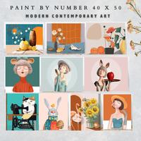 Gambar [WITH FRAME] Paint By Number Set 40 x 50 cm / DIY Painting Kit Numbers Lukis Canvas 40x50cm - Melukis Nomor Angka Numbering Kanvas Art Gambar Anak Dewasa - Kids Adult - LONDON LIGHT IN DAWN dari Mays Art Shop undefined 4 Tokopedia