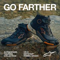 Gambar ALPINESTARS CR-X Drystar Waterproof Shoes - Sepatu ALPINESTARS CRX Sepatu Biker Touring - BLACK- LT. BROWN- ORANGE, 41 dari HELM MART 88 undefined 2 Tokopedia