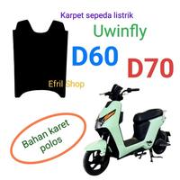 Gambar Karpet sepeda listrik Uwinfly D60 D70 atau D 60 d 70 BAHAN KARET POLOS dari Toko Efril Shop undefined 1 Tokopedia