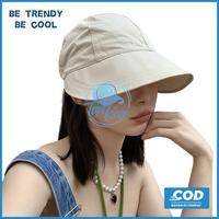 Gambar Topi Pantai Korea Visor Anti Sinar UV Pelindung Matahari Bucket Half Abu Hitam Aksesoris Fashion Outfit Style Korea Pengait Tali - KHAKI-KAIT MASKER dari TOPIKECE_NEW undefined 1 Tokopedia