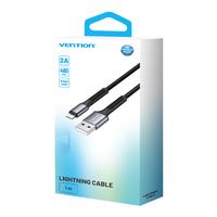 Gambar Vention USB A to Lightning 2A for iPhone Cotton Braided Series dari Vention Authorized Store undefined 4 Tokopedia