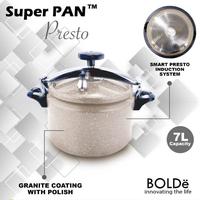 Gambar BOLDe SUPER PAN PRESTO Granite - Panci Presto Granite Coating 7 Liter - Brown dari Utama Electronic undefined 2 Tokopedia