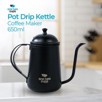 Gambar Teko Leher Angsa Ketel Teko Kopi Coffee Maker Pot Drip Kettle Teko Barista Kopi 650ml - BLACK dari TOBO SHOP undefined 1 Tokopedia