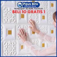 Gambar (BELI 10 GRATIS 1) Wallpaper 3D FOAM 5mm / Wallpaper Dinding 3D Motif Foam Batik Bunga More High Quality / Wallfoam 3D - BELI 10 GRATIS 1 - RIB30-B dari Paus Biru Indonesia undefined 1 Tokopedia