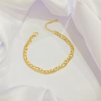 Gambar Gelang Tangan 2 Layer Titanium Rantai Polos Fashion K-Style GLT147 - Gold dari Noin Accessories Offcial Store undefined 3 Tokopedia