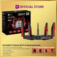 Gambar TP-Link Archer AX11000 Tri-Band Wi-Fi 6 Gaming Wireless Router Tplink Machine wifi  untuk Antena Sinyal dari Dunia Mas Computer undefined 1 Tokopedia