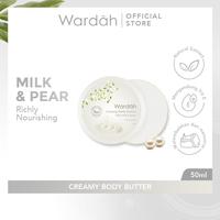 Gambar Wardah Creamy Body Butter 50 ml - Membantu melembabkan dan melembutkan kulit tangan serta badan - Mengandung Vitamin E dan Ekstrak Bahan Natural - Milk & Pearl dari wardahbeautyid undefined 3 Tokopedia