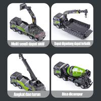 Gambar PIKYO Mainan Mobil Mobilan Konstruksi Excavator & Crane Die-Cast Metal Skala 1:55 Kualitas Tinggi Mainan Anak Koleksi COD Pengiriman Cepat - 601-7-JibTruck dari PIKYO INDONESIA undefined 2 Tokopedia