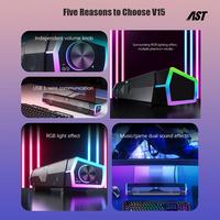 Gambar Speaker Bluetooth soundbar 100% Surround Bass Multimedia Komputer/Laptop RGB Audio salon aktif bluetooth full bass subwoofer speaker bluetooth polytron pma，Hubungkan ke TV, komputer, ponsel - wired dari SERI RAHAYUs undefined 5 Tokopedia