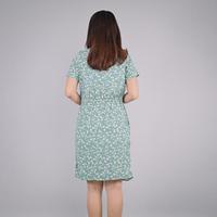 Gambar Rambla - Blanka Dress Wanita Saroong Yellow Flower Green Baju Bunga - L dari Rambla undefined 2 Tokopedia