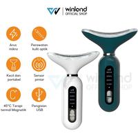 Gambar Winland Alat pengencang wajah setrika wajah Kecantikan leher getaran gelombang cahaya Face Slimming Face Cleaning Multifunction 4 in1 - pink dari Winland life_NEW undefined 3 Tokopedia