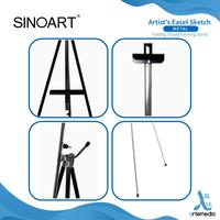 Gambar Sinoart Easel Artists Sketch Metal Folding Tripod Painting Stand - Warna dari Artemedia Shop undefined 4 Tokopedia