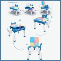 Gambar MEJA BALOK BIXI - SET MEJA KURSI BALOK ANAK PREMIUM SET BUILDING BLOCK MEJA BELAJAR ANAK MULTIFUNGSI Toys - PINK dari Mimomimoshop undefined 4 Tokopedia