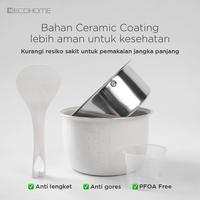 Gambar ECOHOME Rice Cooker Low Carbo ELS777 Low Sugar with 0.8L Penanak Nasi & Menghangatkan Low Watt - Pearl White dari Setia Mandiri Elektronik undefined 5 Tokopedia