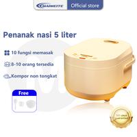 Gambar 【COD】MAIMEITE 5L Magic Com Rice Cooker Multifungsi Low Carbo Penanak Nasi Magic Com Anti Gemuk - Putih dari toko-maimeite undefined 1 Tokopedia