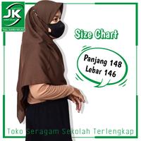 Gambar [Toko Juara Kelas] Jilbab Segi Empat Jumbo Syari 146/148 cm Pollycotton - Hijab Segi Empat Syar'i - Hijab Modern - Kerudung Segi Empat Jumbo Pollycotton - White dari Toko Juara Kelas undefined 2 Tokopedia