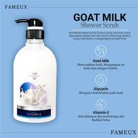 Gambar Fameux Whitening Shower Scrub Goat Milk 250 ml Sabun Mandi Famuex - FAMEUX SABUN MANDI GOAT MILK 250 ML  dari GUDANG SKINCARE SBY undefined 2 Tokopedia