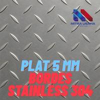 Gambar Plat Bordes Stainless Steel 5MM SUS 304 Anti Karat - Checker Plate Kembang Anti Slip untuk Lantai, Tangga, dan Industri dari mitrus undefined 1 Tokopedia