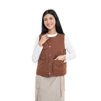 Gambar ROMPI EIGER WS VARSHA REVERSIBLE VEST 91000 9539 Original Rompi Wanita Keren - BROWN, XL dari Mr Radent undefined 4 Tokopedia