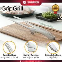 Gambar SUBRON Wajan Bulat 34cm SET Capitan 10inch Stainless Steel Pemanggang Anti Lengket Grill Daging Sosis Barbeque Korean Bulat Datar BBQ Multifungsi Roti - Warna dari SUBRON KITCHENWARE undefined 4 Tokopedia