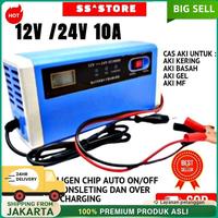 Gambar ✦Cod,Jaminan Kualitas✦ Cas Aki Charger Accu Mobil Motor 12v 24v 10a Portable Otomatis Carger 12 Volt 24 Volt 10 Amper/10A Casan  Accu 12Volt 24Volt 12V 24V Kering Basah  Aki 12v 24v 12 V 24 V  Aki Cas Casan Aki 10A  Alat Cas Aki 12V 24V 10A - 10A dari BUSSINESZ HOBEQC undefined 1 Tokopedia