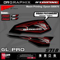 Gambar Striping GL Pro Modif Merah Original, striping GL Pro Original warna merah, striping GL Kotak Tangki , striping GL - abu dari Mr58 PERCETAKAN undefined 1 Tokopedia
