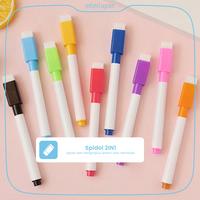 Gambar Spidol Warna 2-in-1 dengan Penghapus | Spidol Anak Multifungsi untuk Mewarnai, Gambar, dan Belajar | Aman Digunakan | Mudah Dibersihkan Cocok untuk Sekolah | Aktivitas Kreatif, dan Hadiah Edukatif Stationery - Spidol 8 Warna dari Infinilapan office undefined 5 Tokopedia