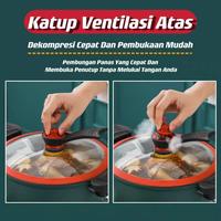 Gambar COD Panci Presto 2.5L Teflon Pressure Cooker Micro Anti Lengket Micook Panci Presto Teflon Pressure Cooker Pot Totipotent Anti Lengket - MERAH  dari MICOOK undefined 5 Tokopedia