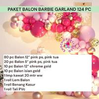 Gambar Paket Balon BARBIE GARLAND 124 PC / Dekorasi Ulang Tahun Barbie Ken Pink Gold - Barbie 124 pc dari Chocho party deco undefined 2 Tokopedia