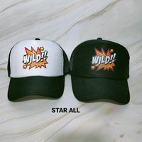 Gambar Topi Jaring Sablon WILD Pengait Pria Trucker - Putih WILD dari STAR ALL undefined 1 Tokopedia