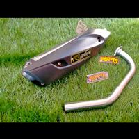 Gambar KNALPOT RACING ROB1 INLET 28 UNTUK MOTOR NMAX PCX AEROX ADV LEXY VARIO BEAT SCOOPY MIO - FULLSET, VARIO 160/PCX 160 dari EKD RACING OFFC undefined 2 Tokopedia