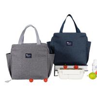 Gambar [COD] GD T43 Tas Kotak Lunch Bag Tempat Bekal Makanan Alumunium Foil Import - T43 ABU dari GUDANGNYA AFFILIATE undefined 2 Tokopedia