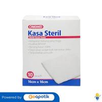 Gambar ONEMED KASA STERIL 16 X 16 CM BOX 10 PCS dari Apotek Sehat Abadi by GoApotik undefined 1 Tokopedia