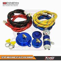 Gambar Tutup Timing Mio Sporty Set Tutup Klep Mio Sporty Atas Bawah Tabung Hawa Indikator CNC Selang Serat 1 M - Silver, Kuning dari TRG Variasi Motor undefined 5 Tokopedia